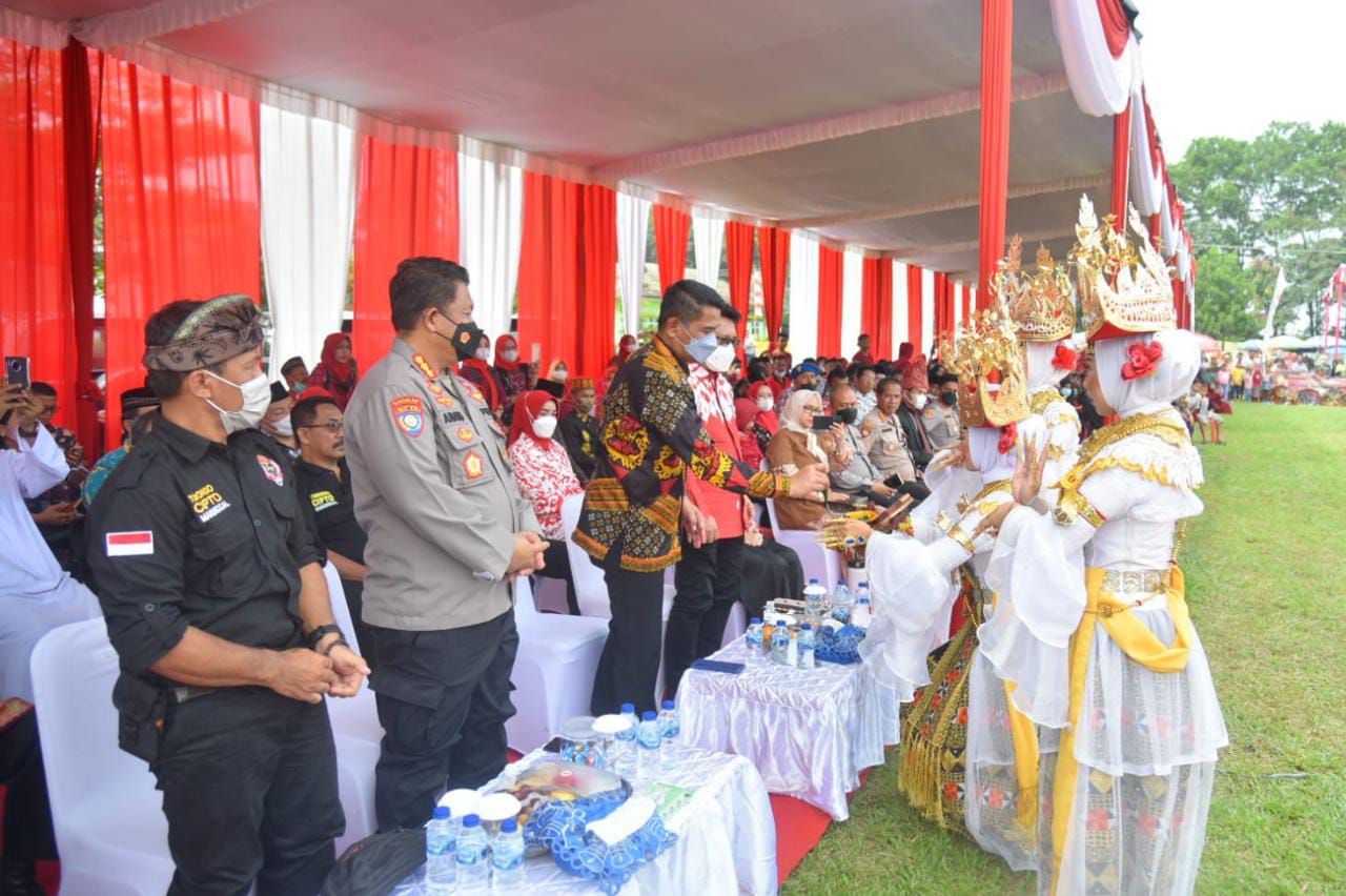 Kepolisian Daerah (Polda) Lampung turut menghadiri kegiatan Gebyar Budaya